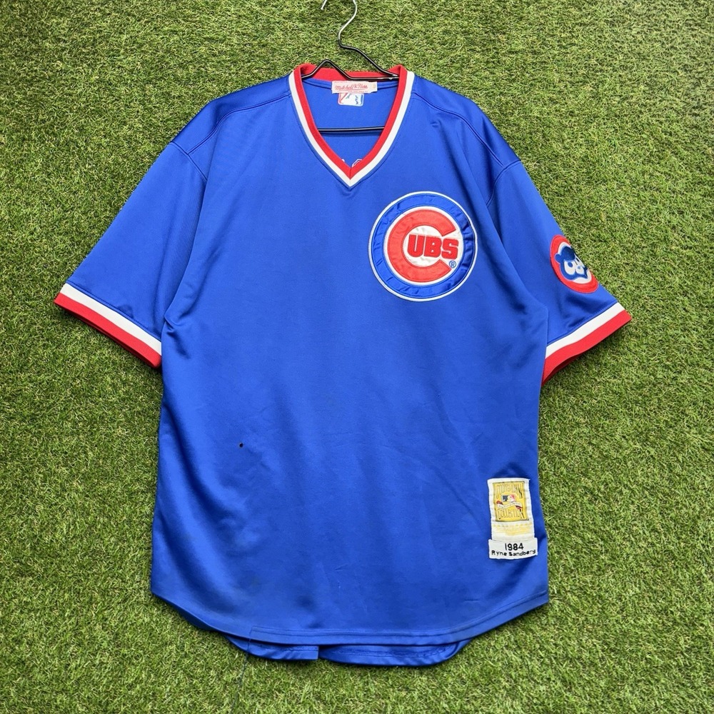Mitchell & Ness Chicago Cubs Jersey Mens 52 XXL 1987 Ryne Sandberg #23 Authentic